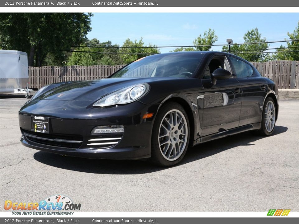 2012 Porsche Panamera 4 Black / Black Photo #6