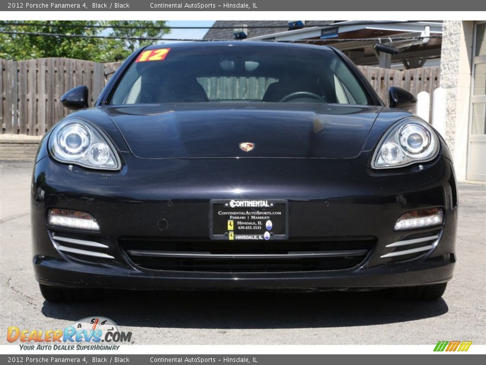 2012 Porsche Panamera 4 Black / Black Photo #7
