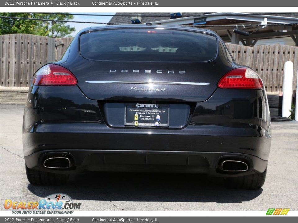 2012 Porsche Panamera 4 Black / Black Photo #9