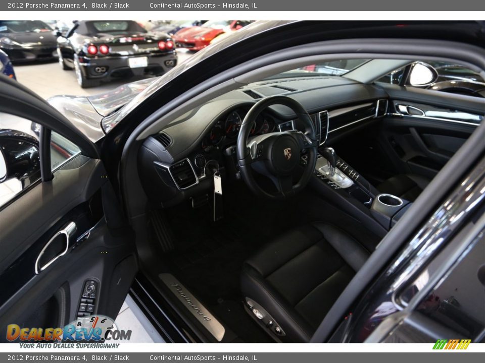 2012 Porsche Panamera 4 Black / Black Photo #12
