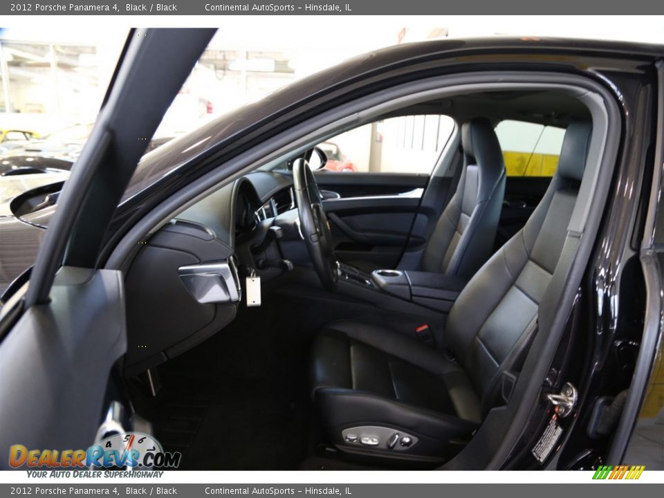 2012 Porsche Panamera 4 Black / Black Photo #15
