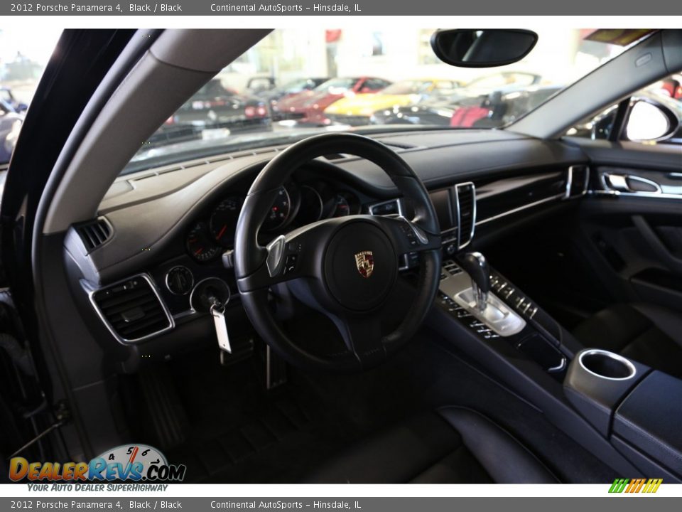 2012 Porsche Panamera 4 Black / Black Photo #16