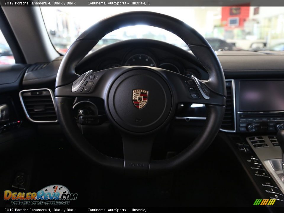 2012 Porsche Panamera 4 Black / Black Photo #19