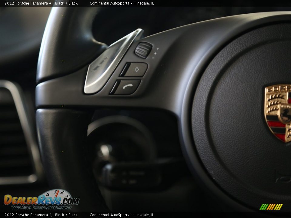 2012 Porsche Panamera 4 Black / Black Photo #20