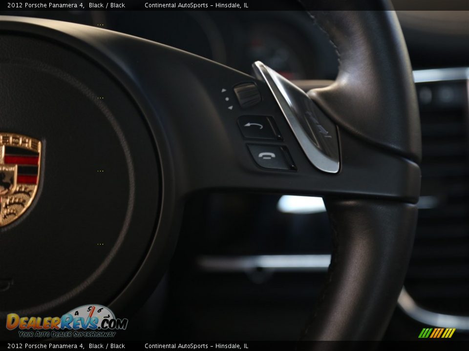 2012 Porsche Panamera 4 Black / Black Photo #21