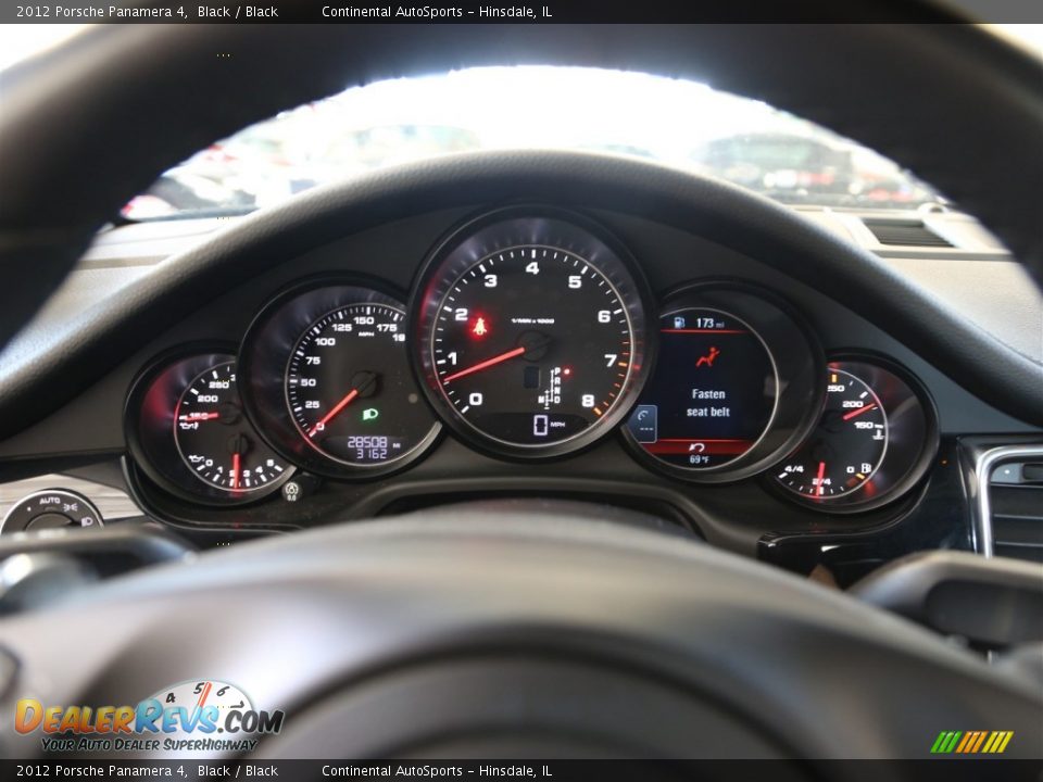 2012 Porsche Panamera 4 Black / Black Photo #22