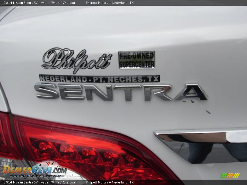 2014 Nissan Sentra SV Aspen White / Charcoal Photo #13