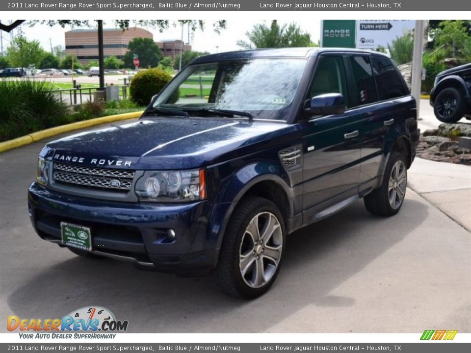 2011 Land Rover Range Rover Sport Supercharged Baltic Blue / Almond/Nutmeg Photo #7