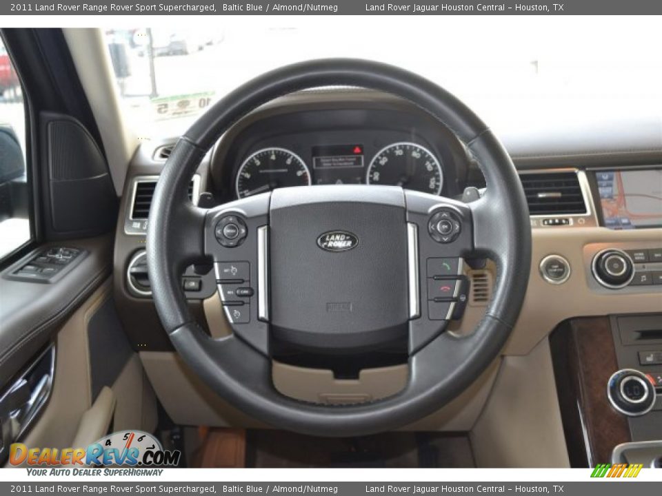 2011 Land Rover Range Rover Sport Supercharged Steering Wheel Photo #13