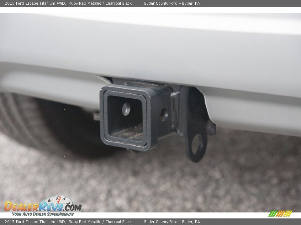 2015 Ford Escape Titanium 4WD Ruby Red Metallic / Charcoal Black Photo #4
