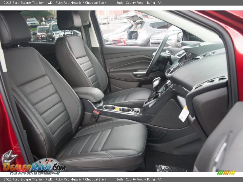 Front Seat of 2015 Ford Escape Titanium 4WD Photo #10
