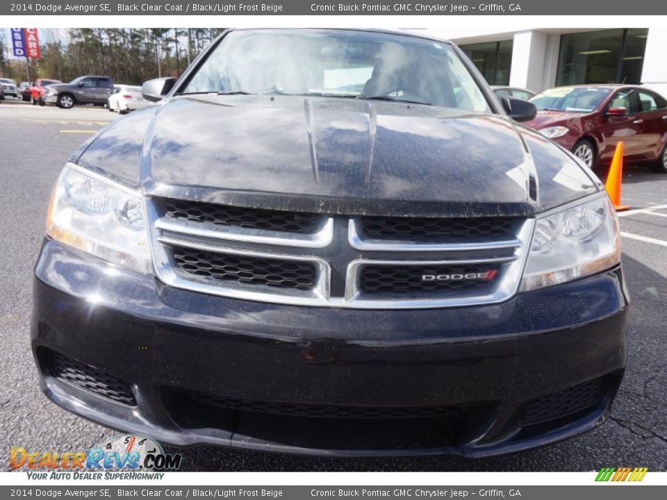 2014 Dodge Avenger SE Black Clear Coat / Black/Light Frost Beige Photo #2