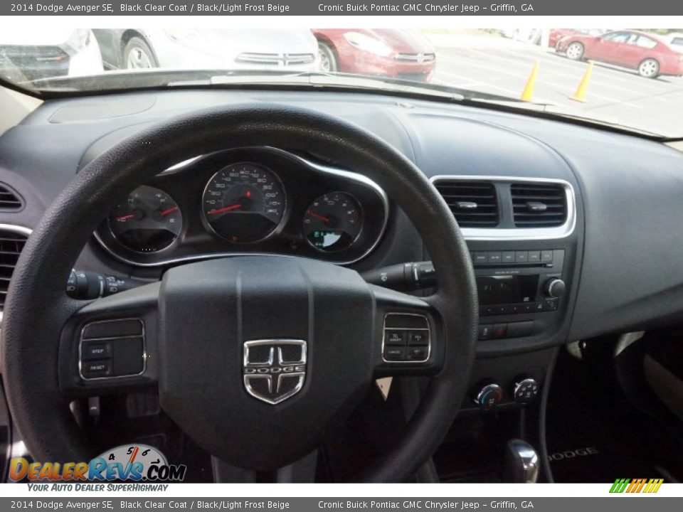 2014 Dodge Avenger SE Black Clear Coat / Black/Light Frost Beige Photo #10