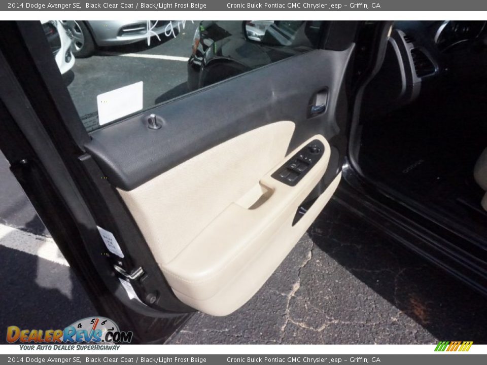 2014 Dodge Avenger SE Black Clear Coat / Black/Light Frost Beige Photo #11