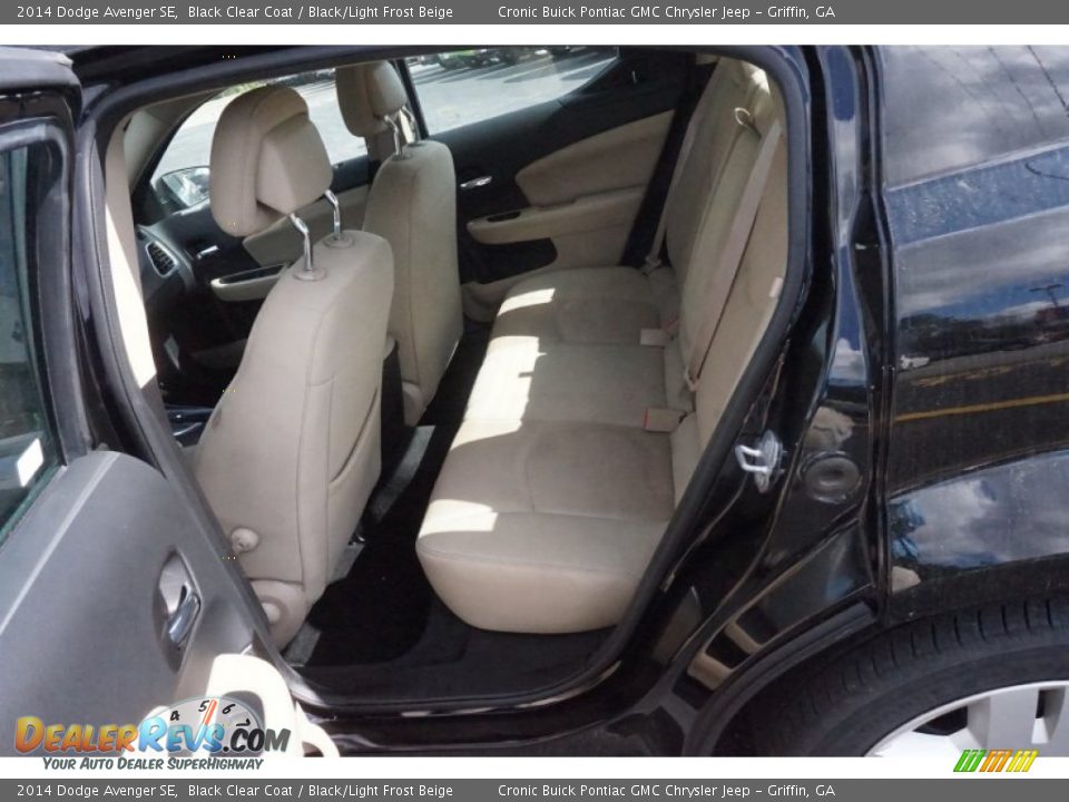 2014 Dodge Avenger SE Black Clear Coat / Black/Light Frost Beige Photo #12
