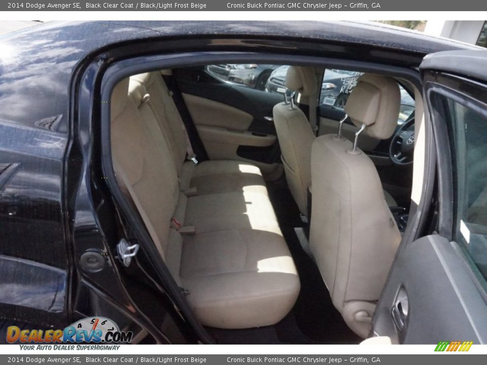 2014 Dodge Avenger SE Black Clear Coat / Black/Light Frost Beige Photo #13