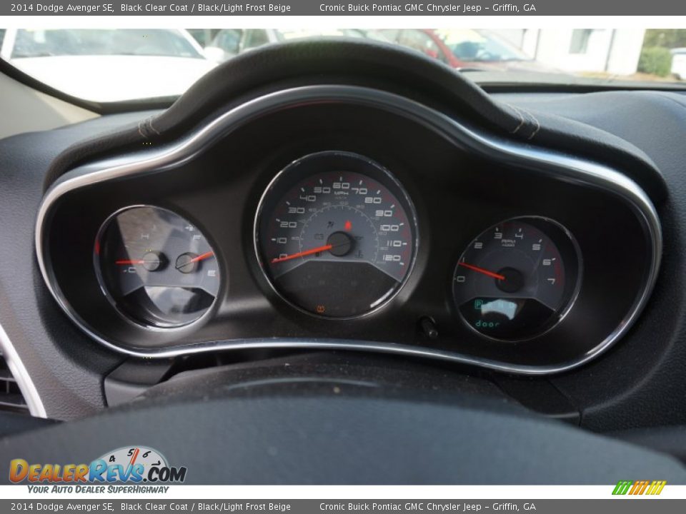 2014 Dodge Avenger SE Black Clear Coat / Black/Light Frost Beige Photo #16