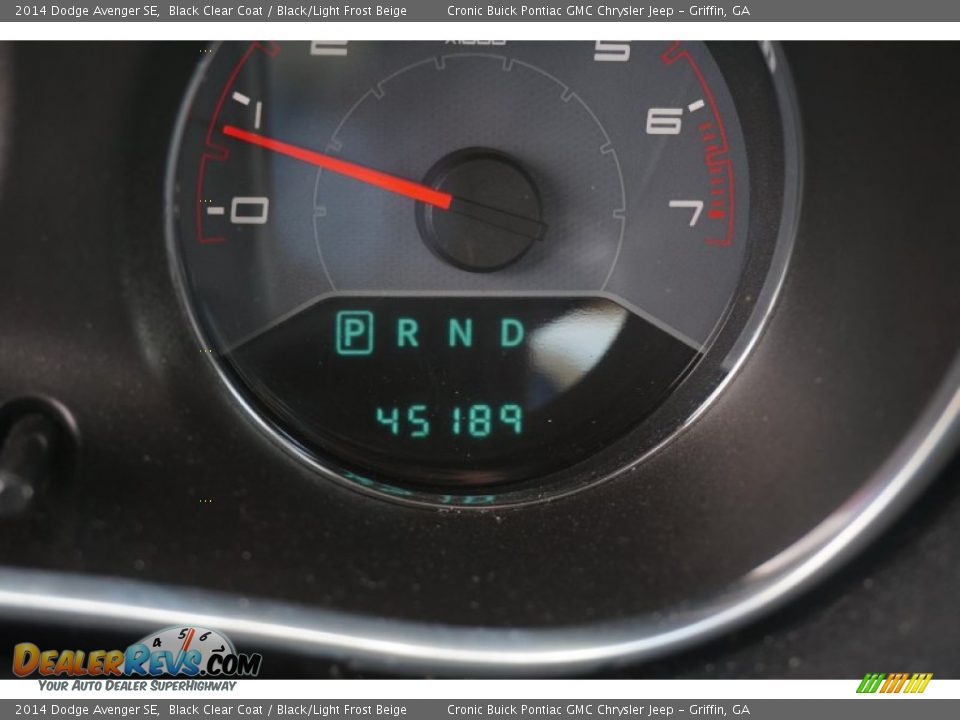 2014 Dodge Avenger SE Black Clear Coat / Black/Light Frost Beige Photo #17