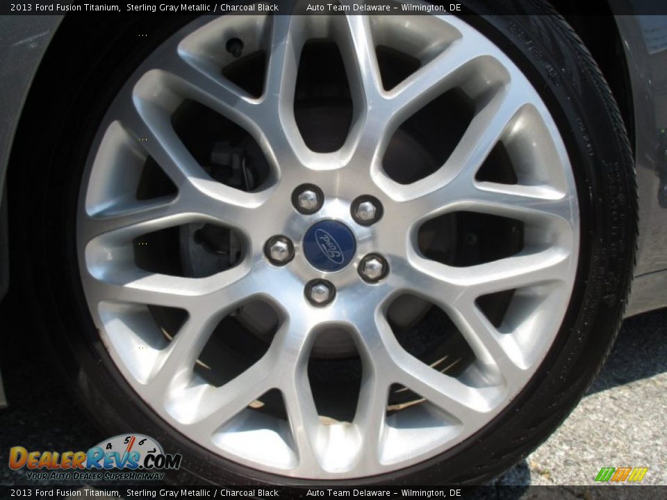 2013 Ford Fusion Titanium Sterling Gray Metallic / Charcoal Black Photo #3
