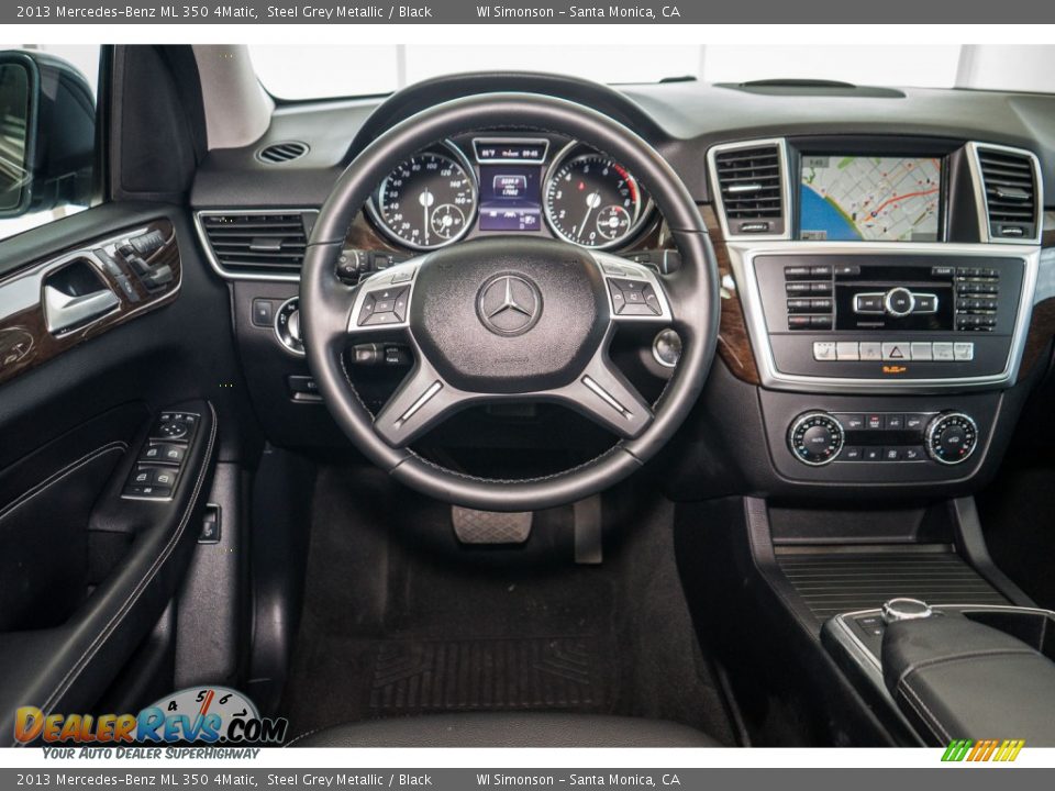2013 Mercedes-Benz ML 350 4Matic Steel Grey Metallic / Black Photo #4