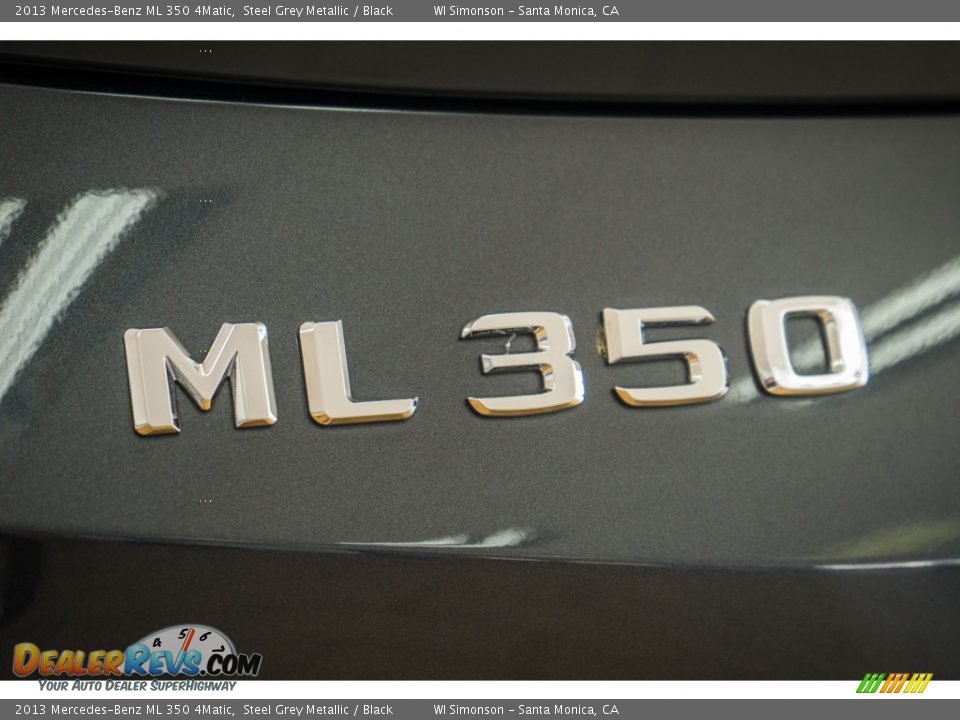 2013 Mercedes-Benz ML 350 4Matic Steel Grey Metallic / Black Photo #7