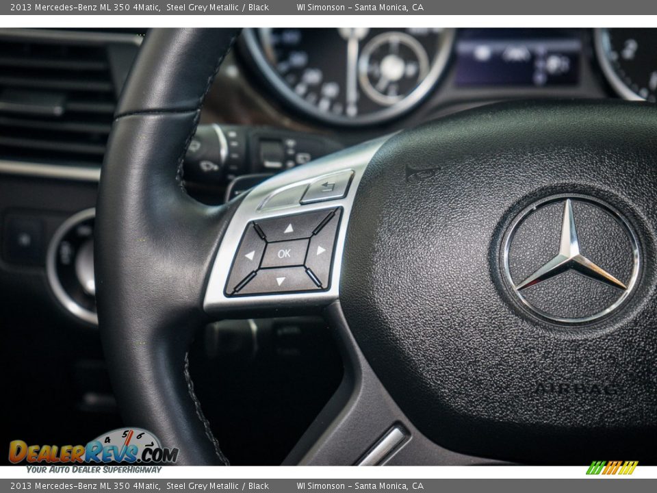2013 Mercedes-Benz ML 350 4Matic Steel Grey Metallic / Black Photo #19