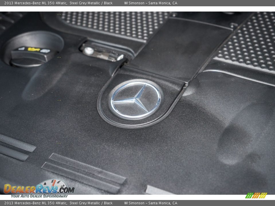 2013 Mercedes-Benz ML 350 4Matic Steel Grey Metallic / Black Photo #26