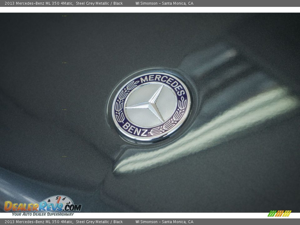 2013 Mercedes-Benz ML 350 4Matic Steel Grey Metallic / Black Photo #28