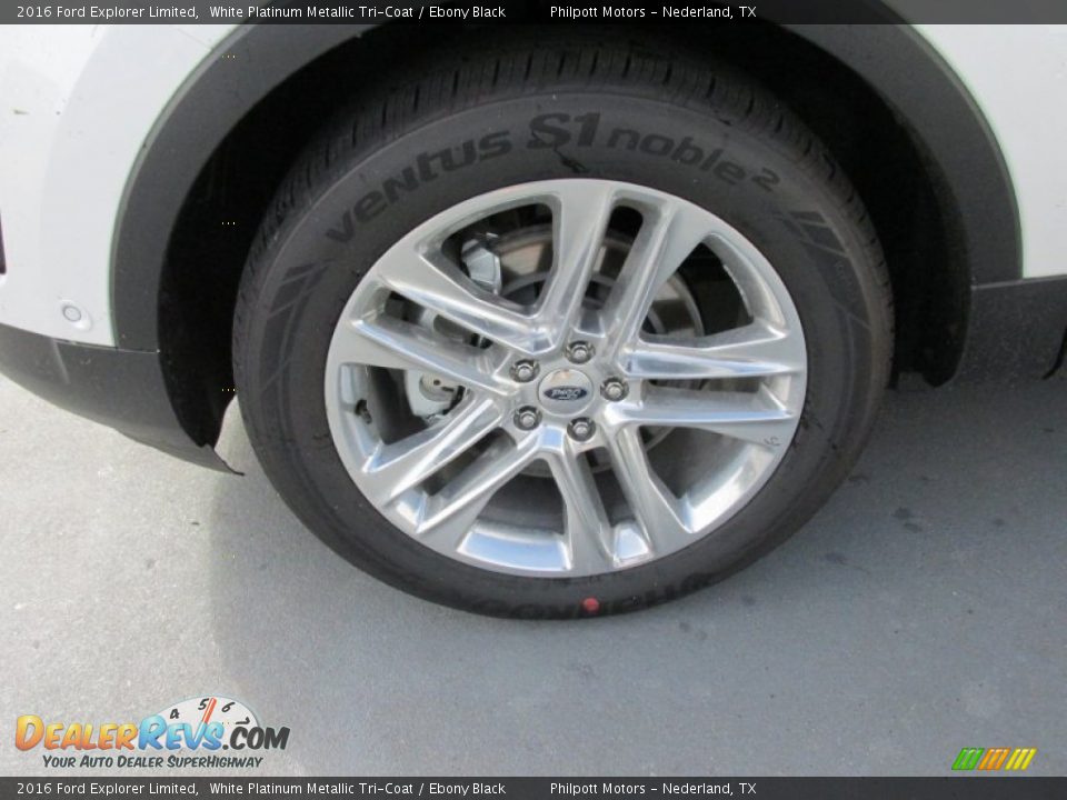 2016 Ford Explorer Limited White Platinum Metallic Tri-Coat / Ebony Black Photo #11