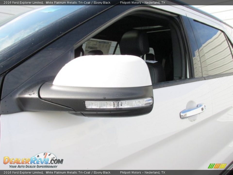 2016 Ford Explorer Limited White Platinum Metallic Tri-Coat / Ebony Black Photo #12