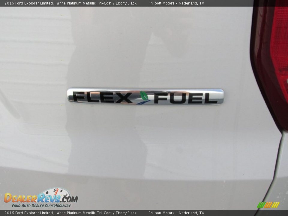 2016 Ford Explorer Limited White Platinum Metallic Tri-Coat / Ebony Black Photo #15