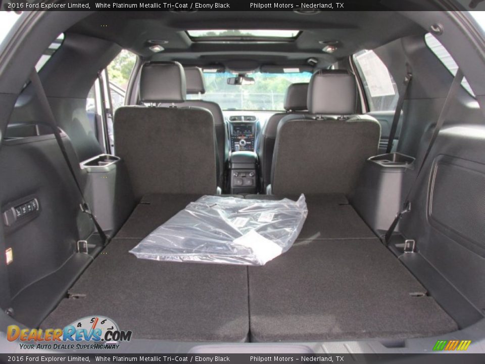 2016 Ford Explorer Limited White Platinum Metallic Tri-Coat / Ebony Black Photo #17