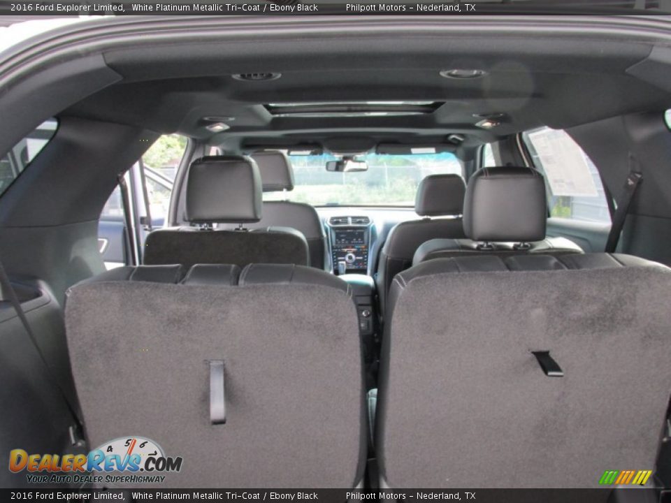 2016 Ford Explorer Limited White Platinum Metallic Tri-Coat / Ebony Black Photo #18