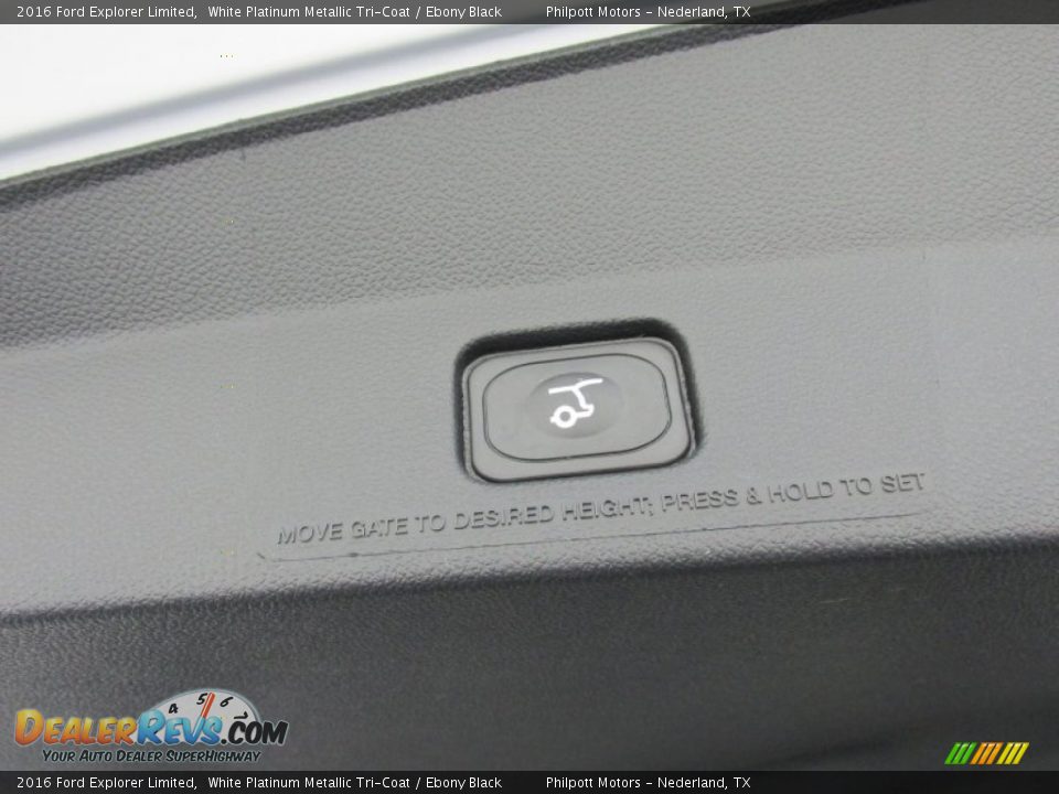 2016 Ford Explorer Limited White Platinum Metallic Tri-Coat / Ebony Black Photo #19
