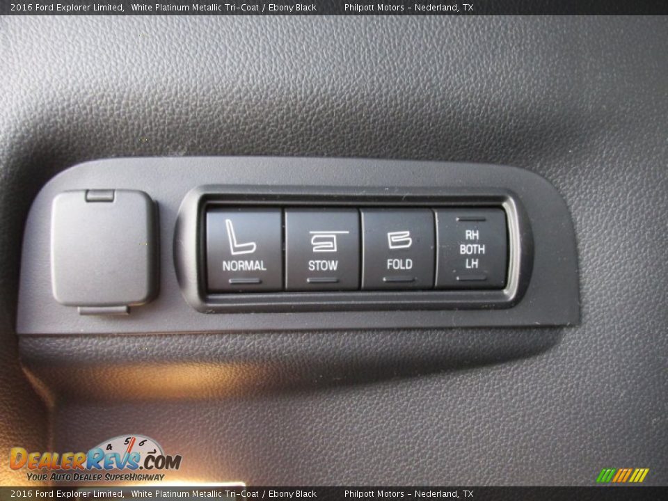 2016 Ford Explorer Limited White Platinum Metallic Tri-Coat / Ebony Black Photo #20