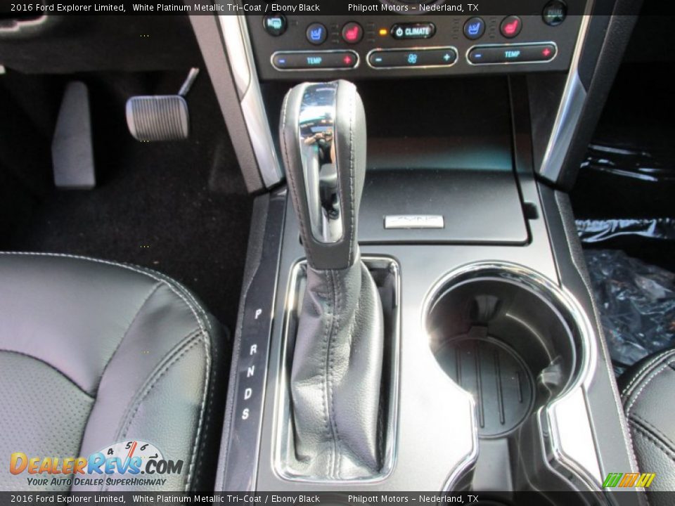 2016 Ford Explorer Limited White Platinum Metallic Tri-Coat / Ebony Black Photo #32