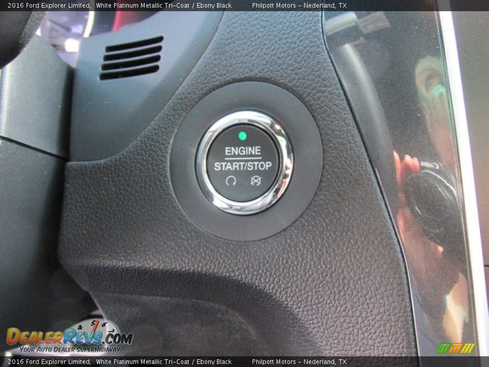 2016 Ford Explorer Limited White Platinum Metallic Tri-Coat / Ebony Black Photo #33