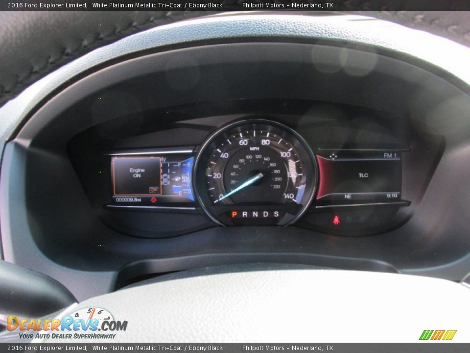 2016 Ford Explorer Limited White Platinum Metallic Tri-Coat / Ebony Black Photo #35