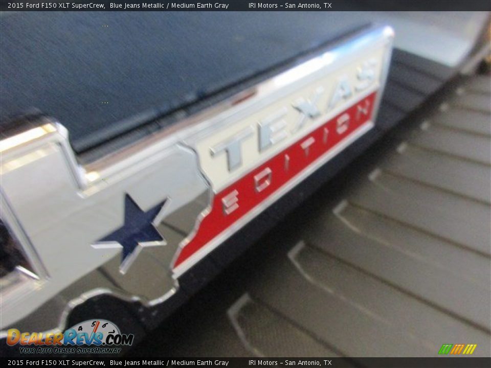 2015 Ford F150 XLT SuperCrew Blue Jeans Metallic / Medium Earth Gray Photo #7