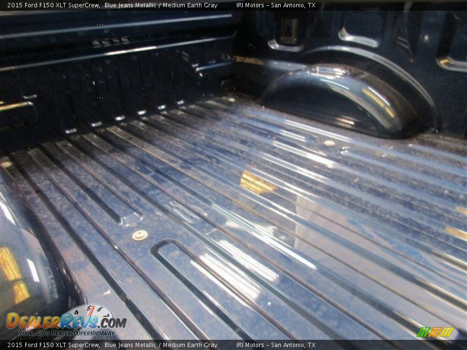 2015 Ford F150 XLT SuperCrew Blue Jeans Metallic / Medium Earth Gray Photo #12