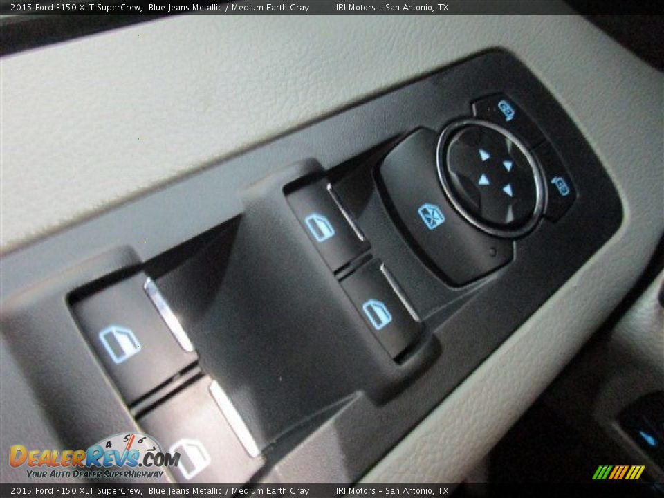 2015 Ford F150 XLT SuperCrew Blue Jeans Metallic / Medium Earth Gray Photo #20