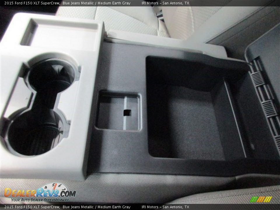 2015 Ford F150 XLT SuperCrew Blue Jeans Metallic / Medium Earth Gray Photo #21