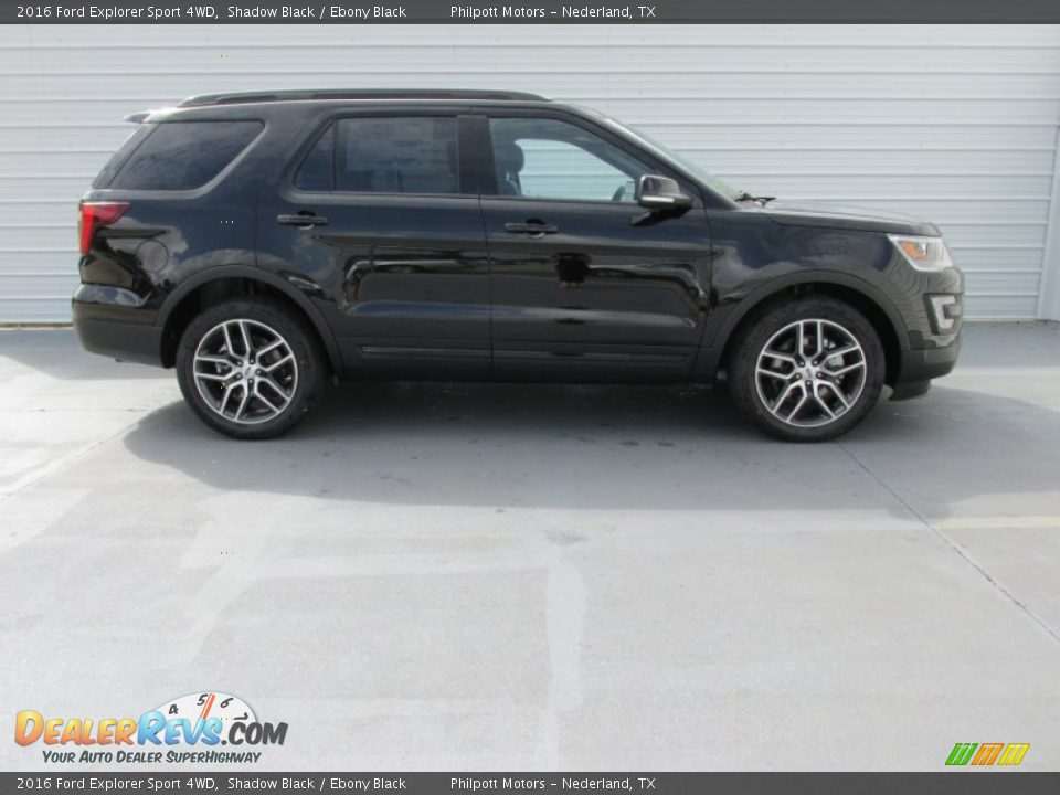 2016 Ford Explorer Sport 4WD Shadow Black / Ebony Black Photo #3