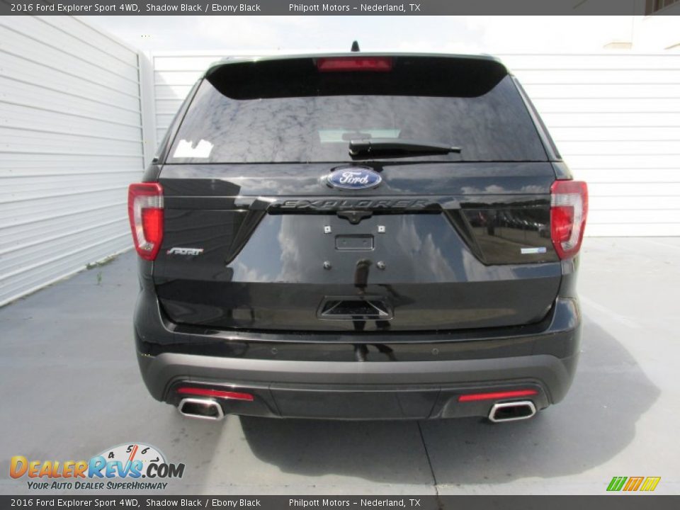 2016 Ford Explorer Sport 4WD Shadow Black / Ebony Black Photo #5