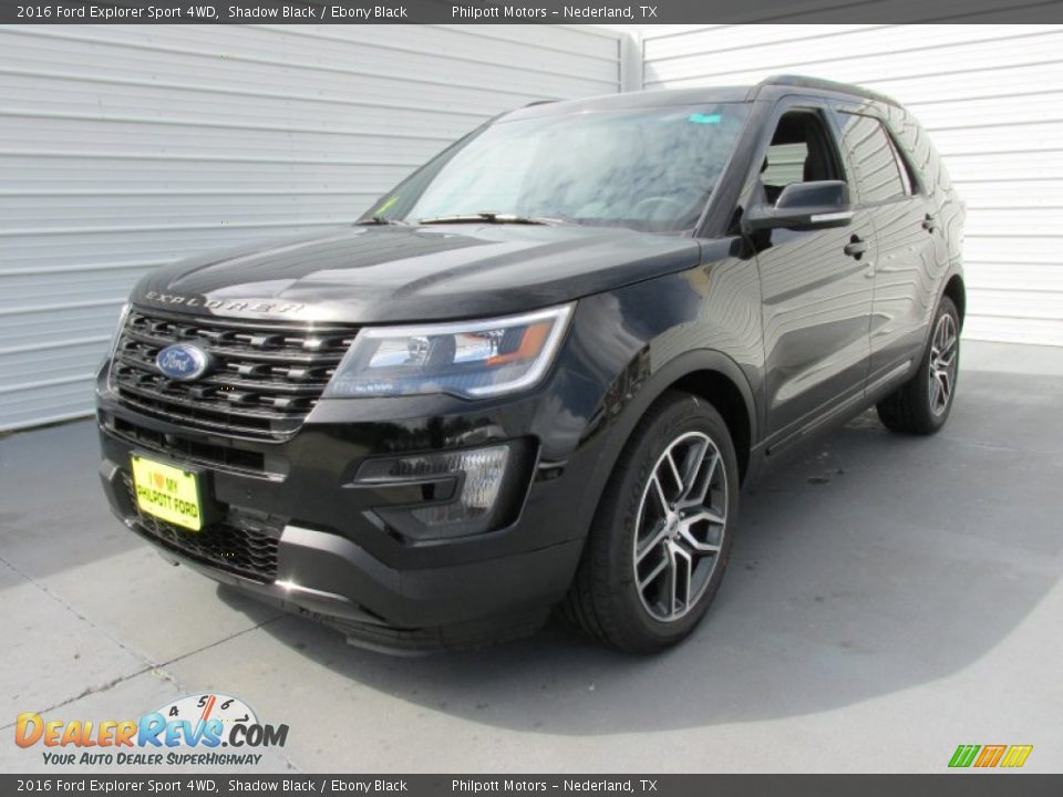 2016 Ford Explorer Sport 4WD Shadow Black / Ebony Black Photo #7