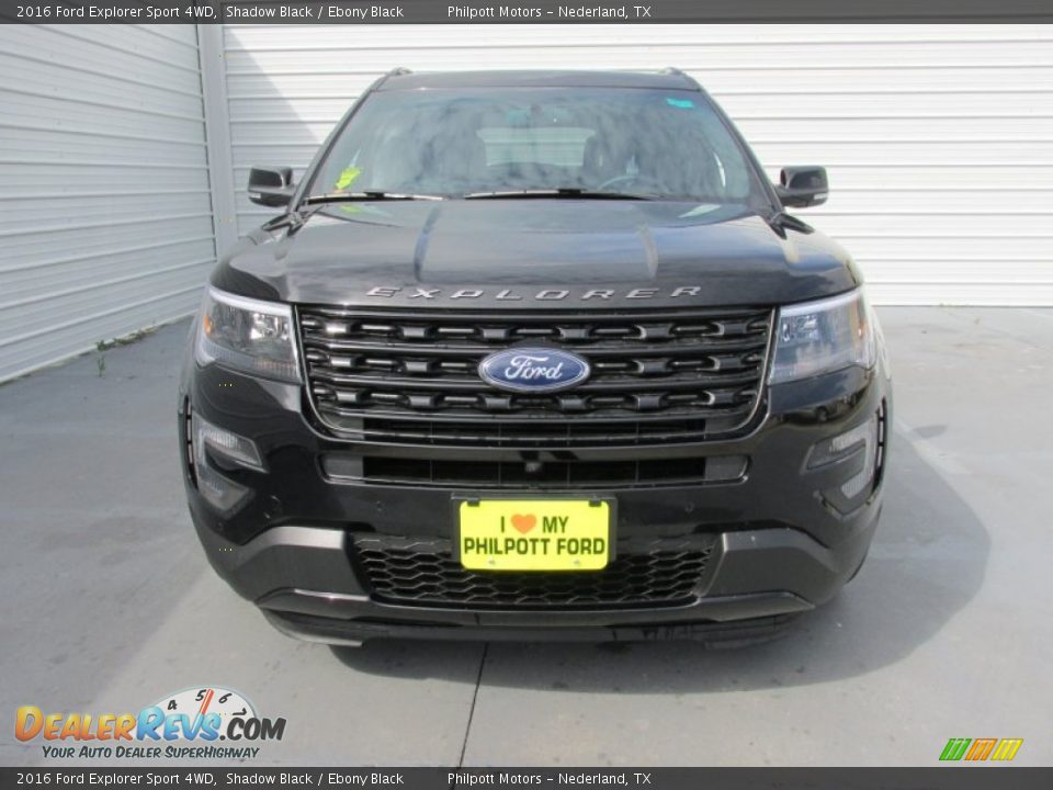 2016 Ford Explorer Sport 4WD Shadow Black / Ebony Black Photo #8