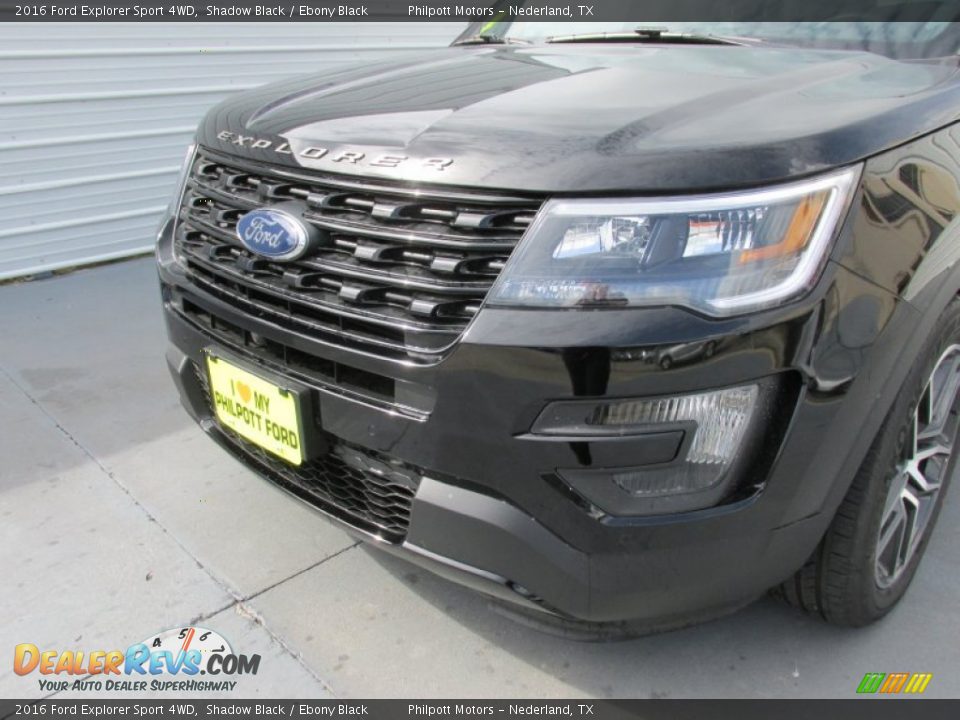 2016 Ford Explorer Sport 4WD Shadow Black / Ebony Black Photo #10