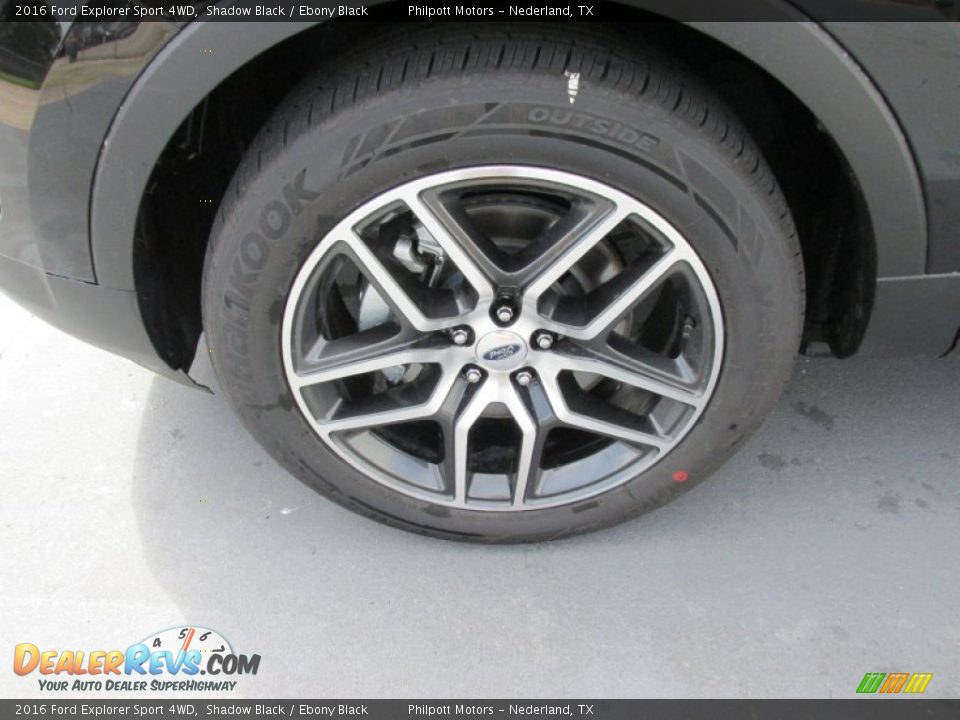2016 Ford Explorer Sport 4WD Shadow Black / Ebony Black Photo #11
