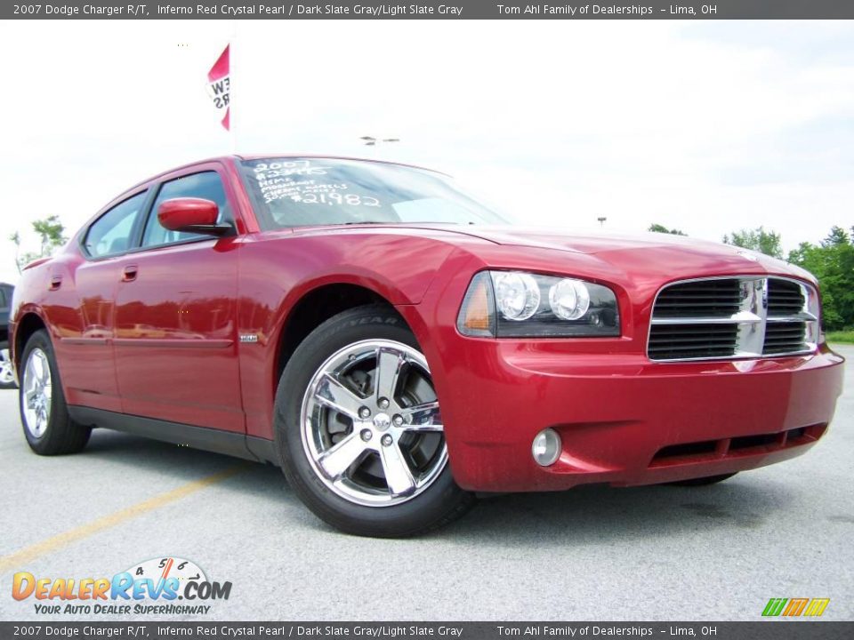 2007 Dodge Charger R/T Inferno Red Crystal Pearl / Dark Slate Gray/Light Slate Gray Photo #1