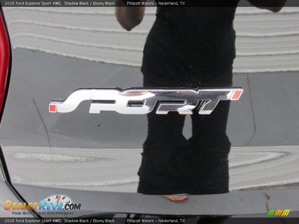 2016 Ford Explorer Sport 4WD Shadow Black / Ebony Black Photo #13